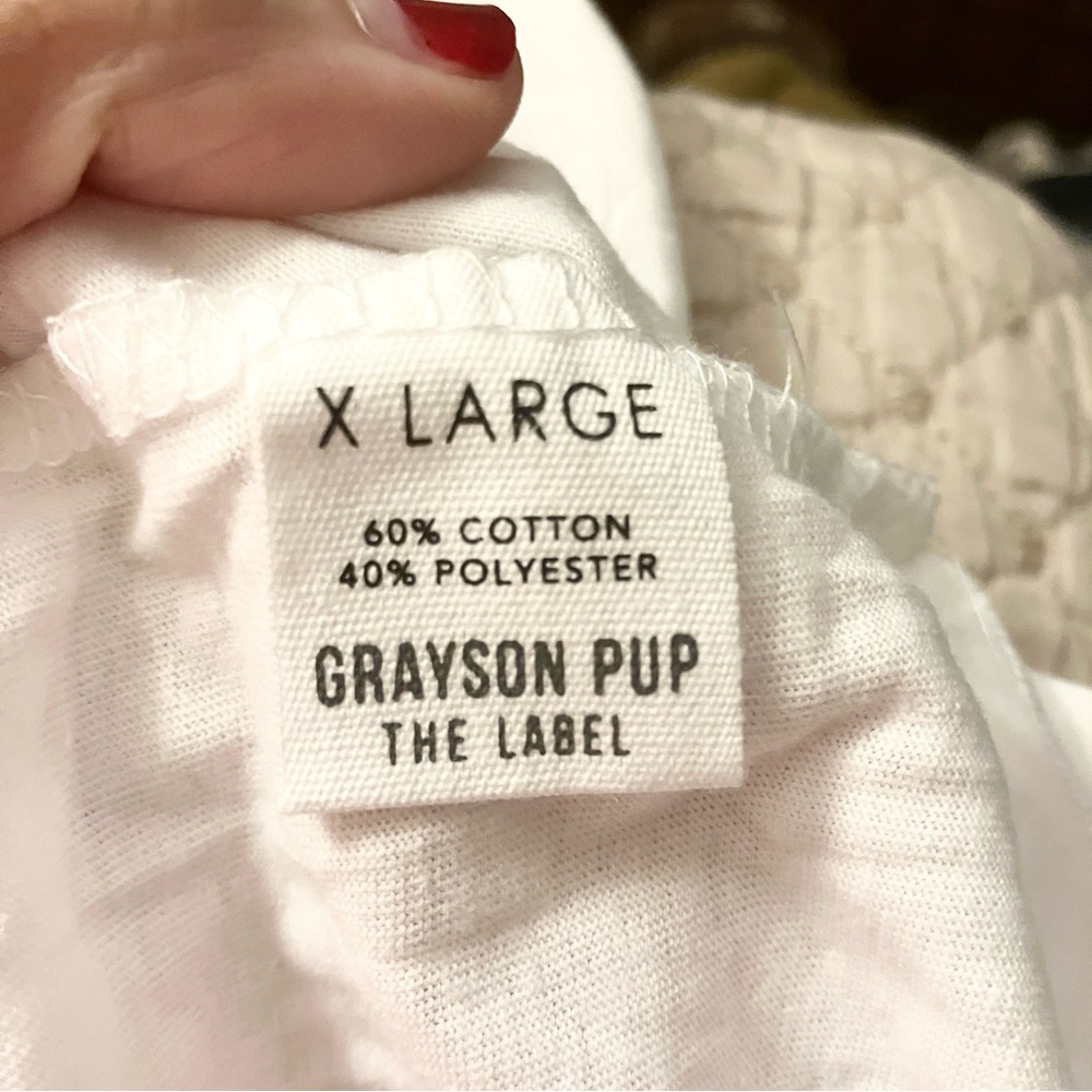 Grayson Pup NWT Small “Heart My Human" White Crew Dog tee valentine’s - Picture 9 of 11